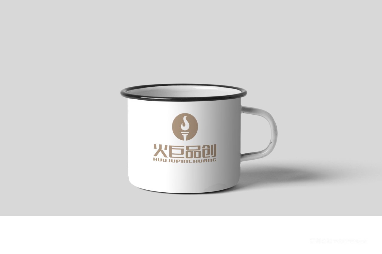 搪瓷杯餐厅餐饮中式餐厅vi样机