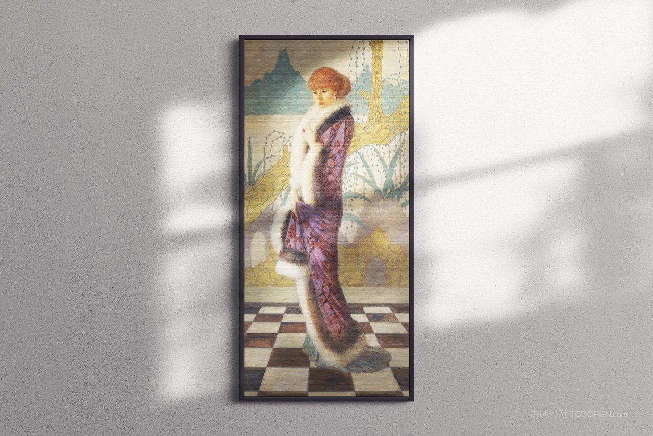 【2048期】客厅装饰画场景样机 (47)