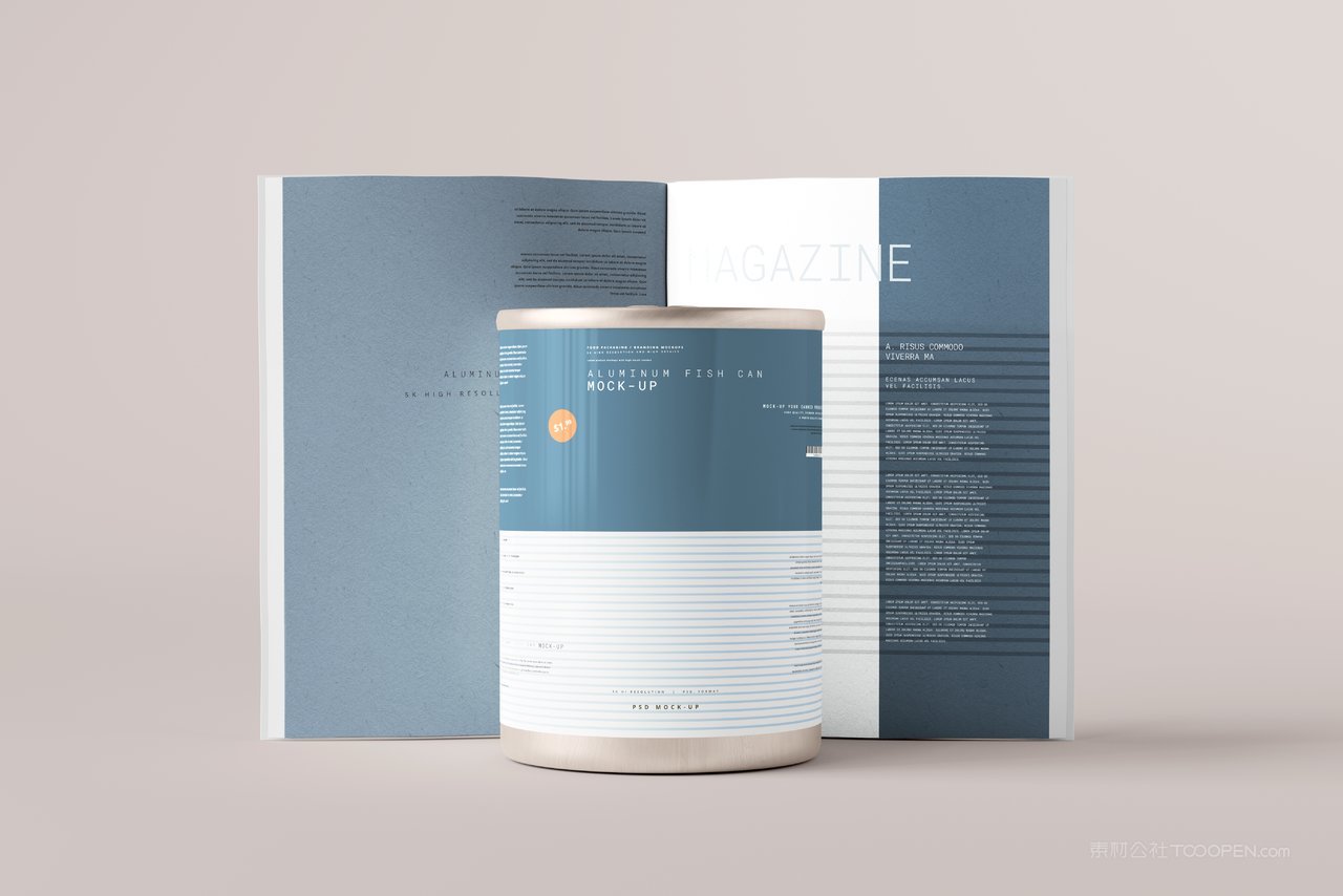 文艺易拉罐食品密封罐包装样机 (15)