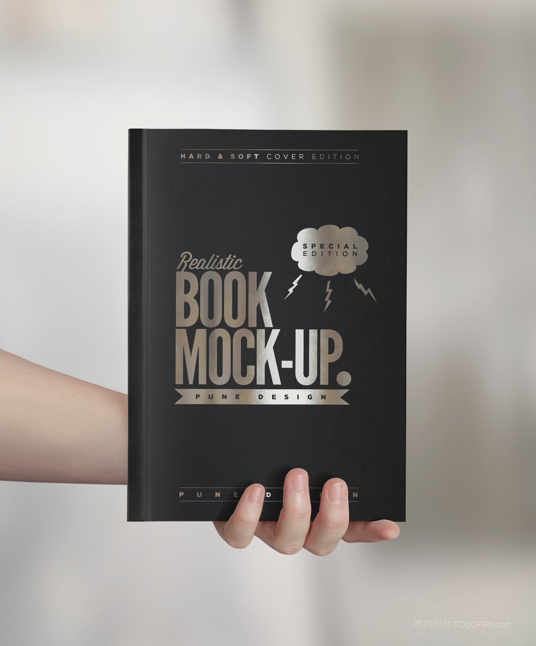 英文书精装书本厚脊书籍场景样机 (11)