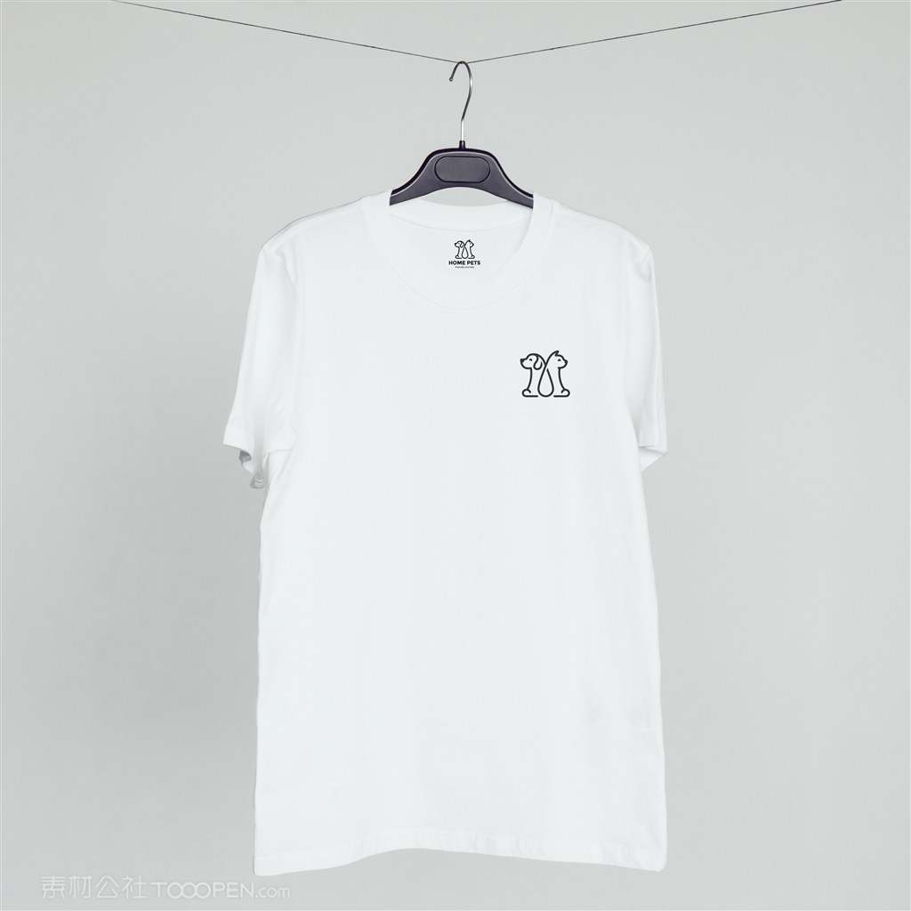 宠物店T恤文化衫贴图样机
