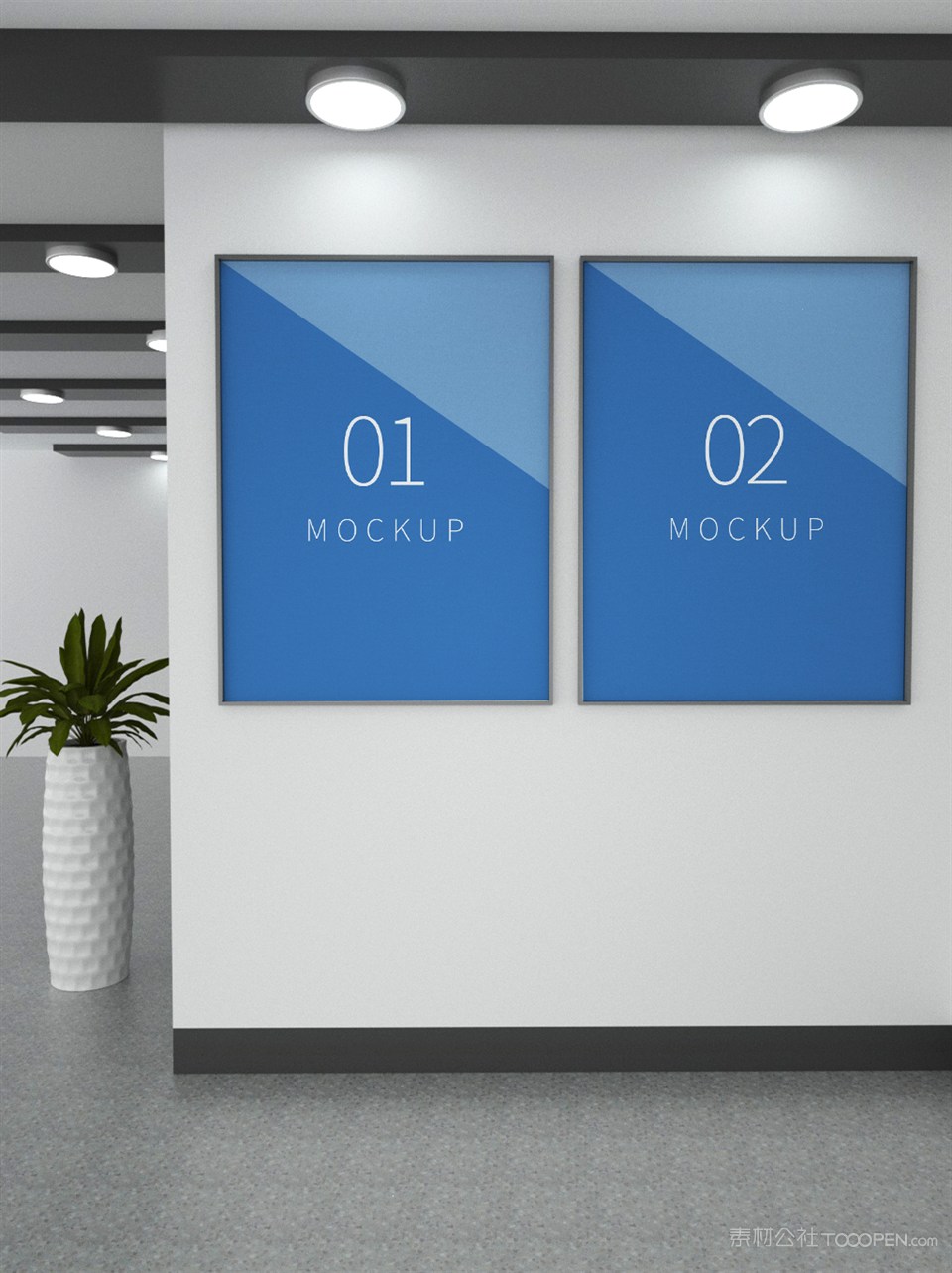 创意场景多张海报样机