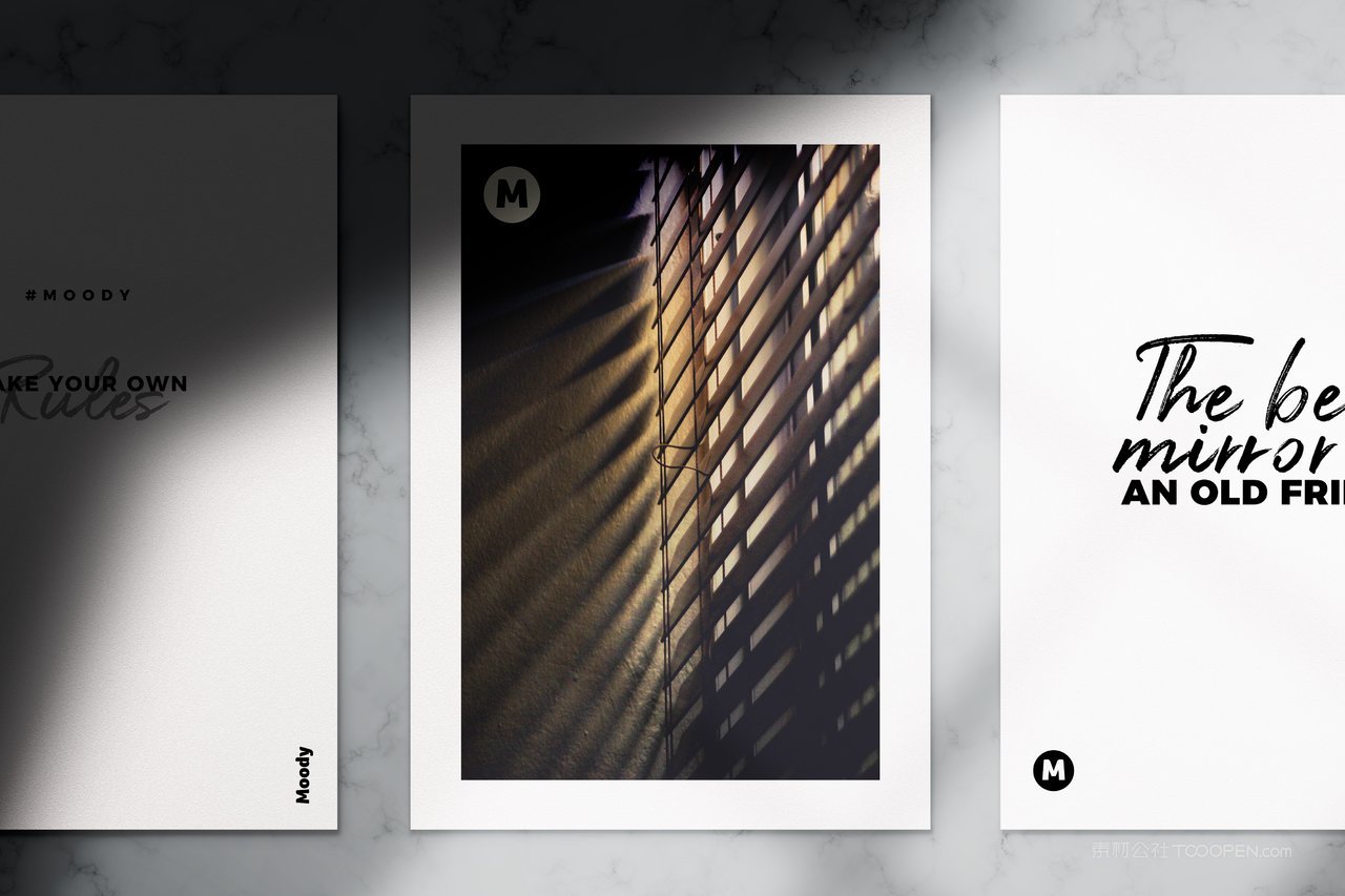 复古文艺光影海报样机 (20)