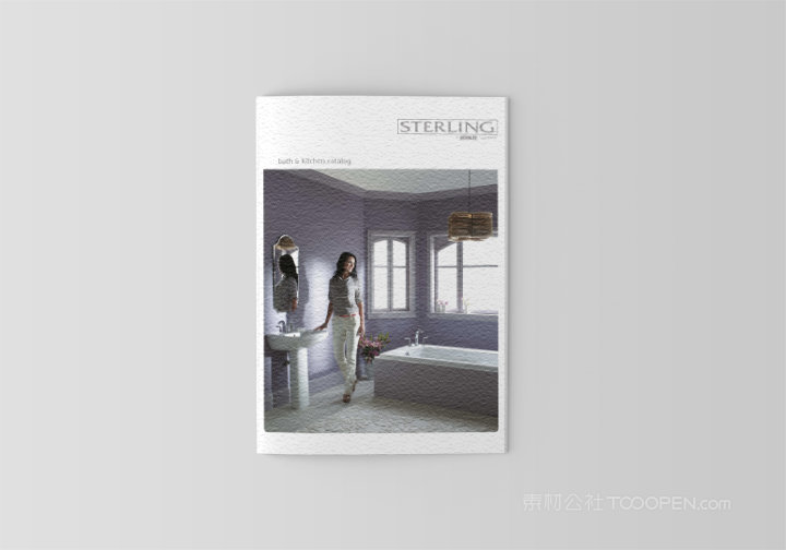 家装杂志竖版骑马钉画册样机 (1)