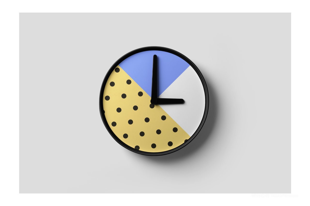 室内海报时钟装饰画展示样机