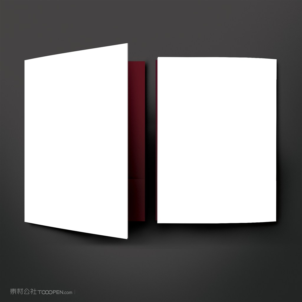 折页宣传页双折页样机