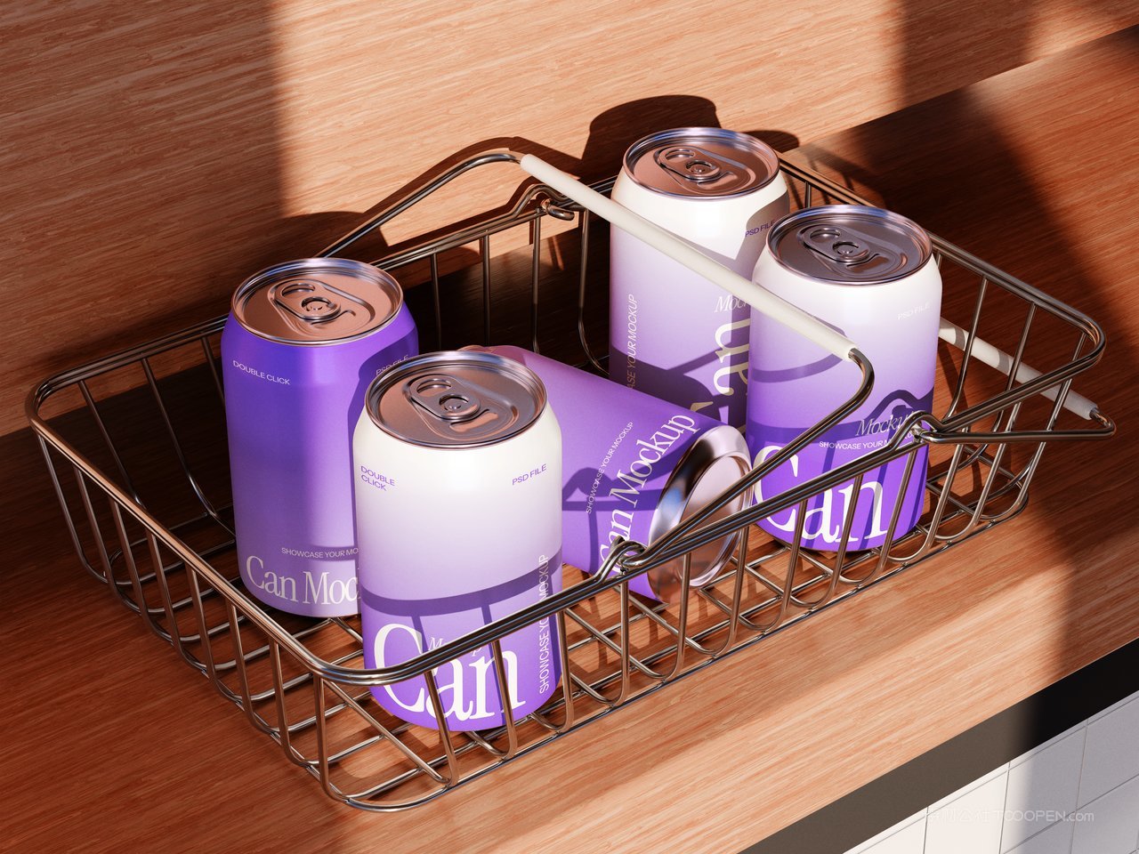 易拉罐场景样机