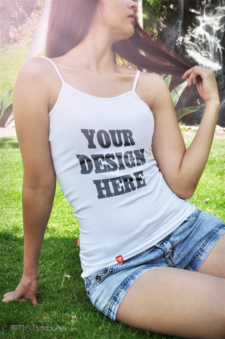 男士工作广告短袖T恤女士文化衫贴图样机设计模板效果VI素材PSD分层