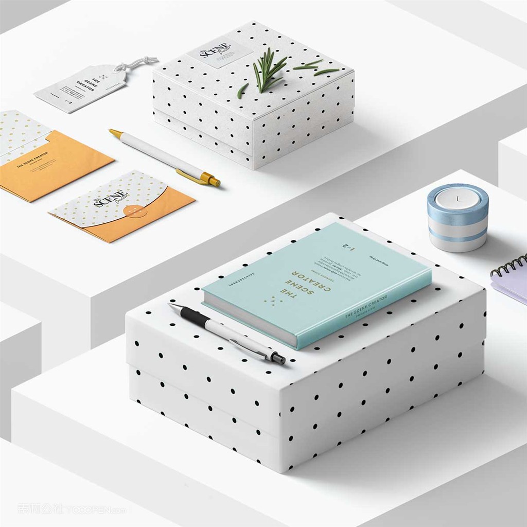 简约清新文艺桌面样机