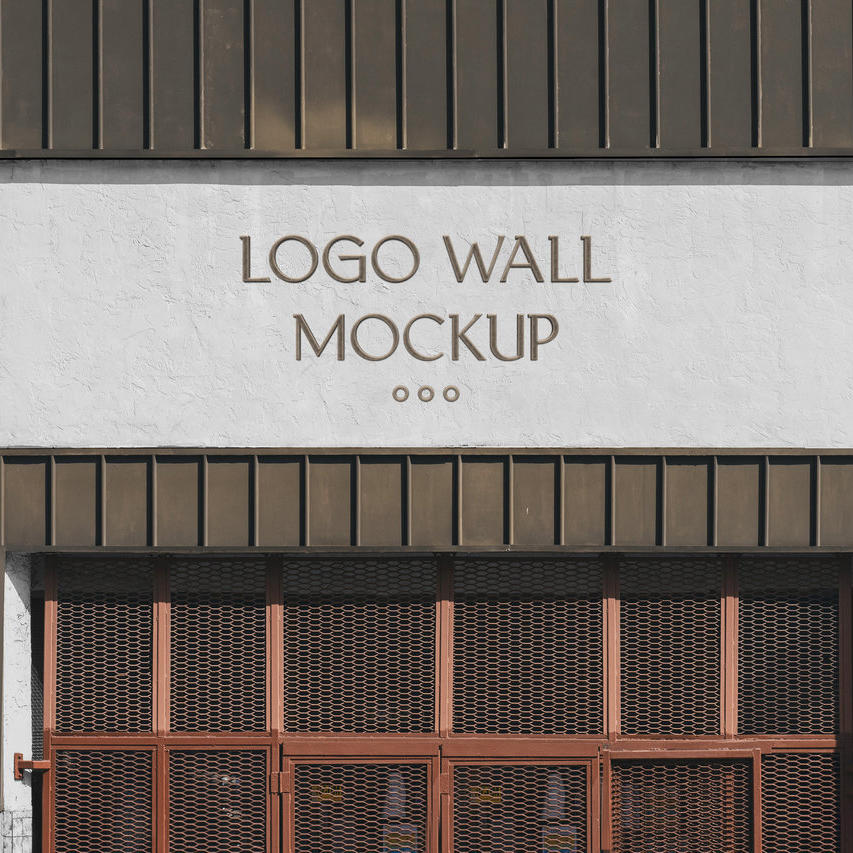 店面门头店招样机标志墙模型