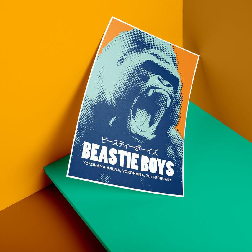 单张海报广告宣传单页样机 (2)