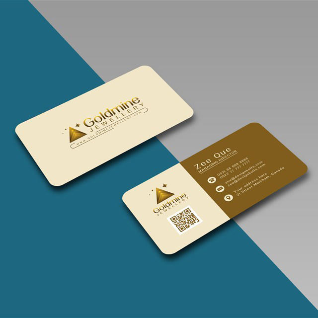 商业圆角名片展示样机