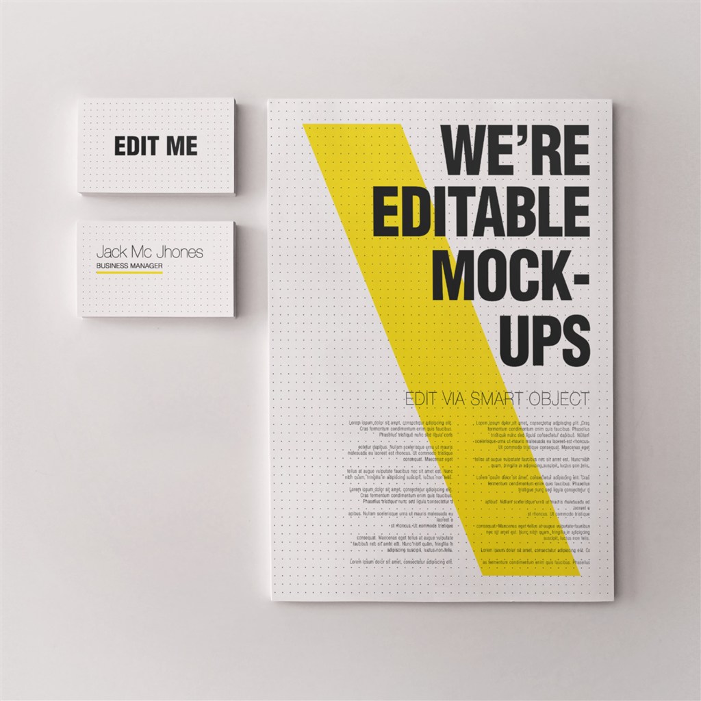 精美画册名片样机