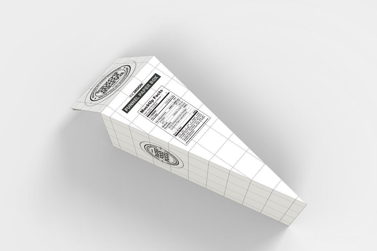 鸡米花包装盒品牌食品纸质包装贴图样机 (8)