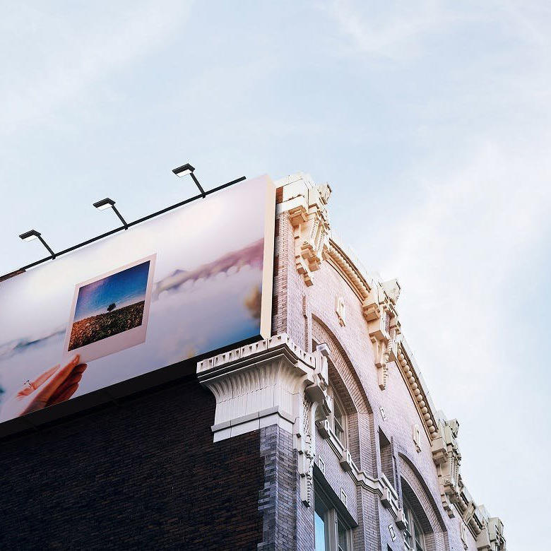 高楼户外广告牌展示样机