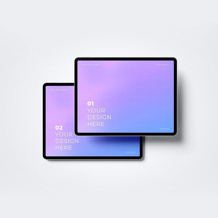 横向平板电脑屏幕样机