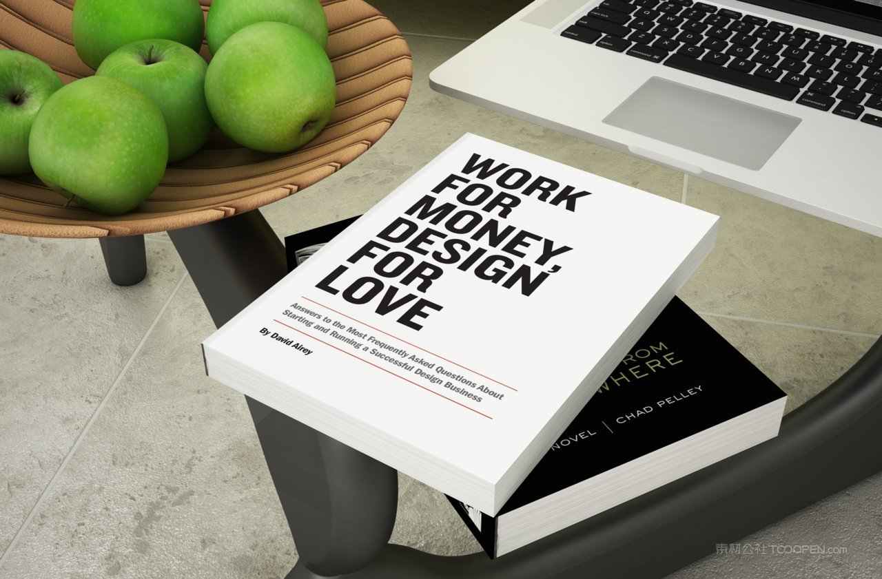 创意硬壳厚厚的书本书籍场景样机 (5)