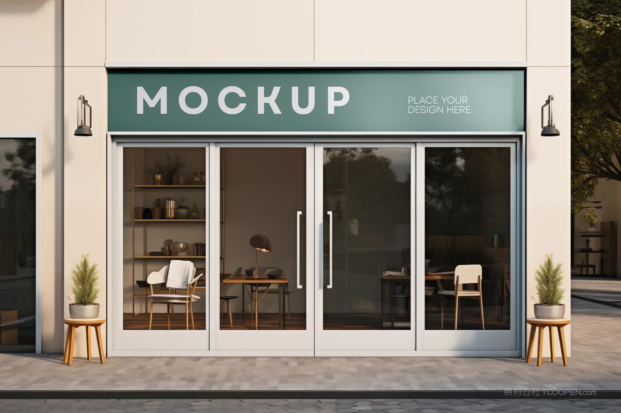 门头店铺店招样机7