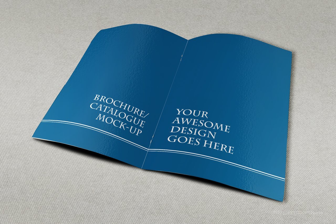 stationery竖版骑马钉画册样机 (3)