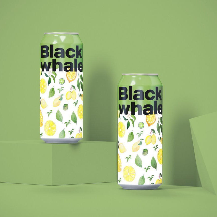 柠檬口味易拉罐可乐瓶饮料包装样机 (4)