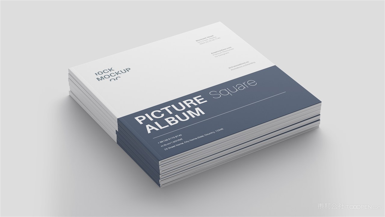 方形书籍画册样机