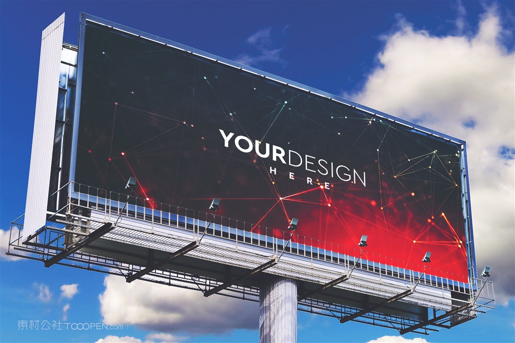 高速公路广告牌样机
