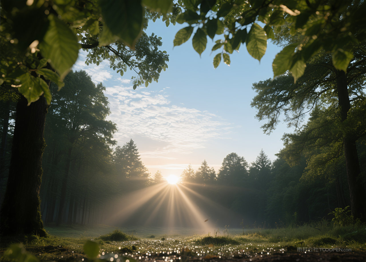风景云层天空唯美日出美丽风光自然云彩