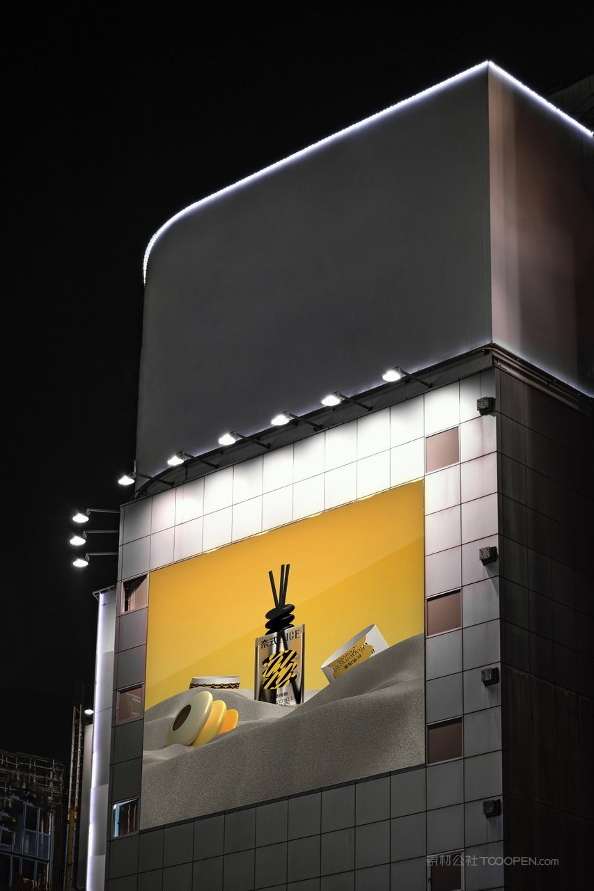 户外地铁公交车站商场广告牌灯箱门头vi效果展示贴图样机 (19)