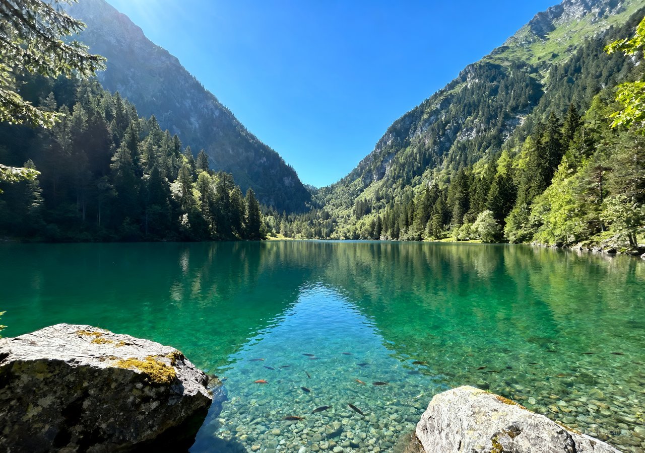 天空唯美湖泊山水自然风景山峰群山