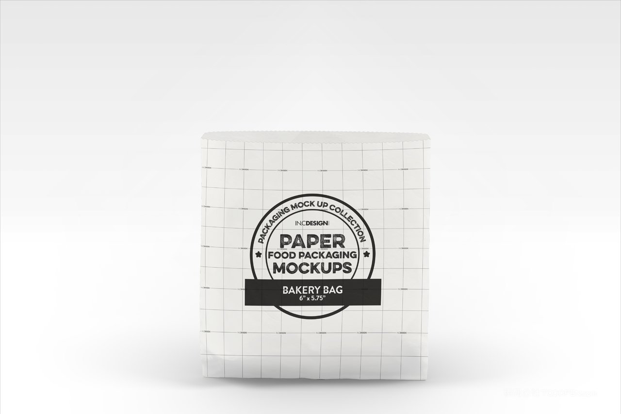 烘焙蛋糕面包店品牌食品纸质包装贴图样机 (15)