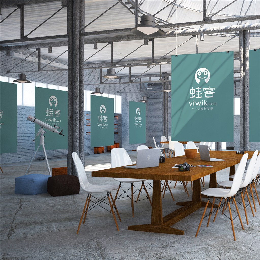 室内海报画贴图样机