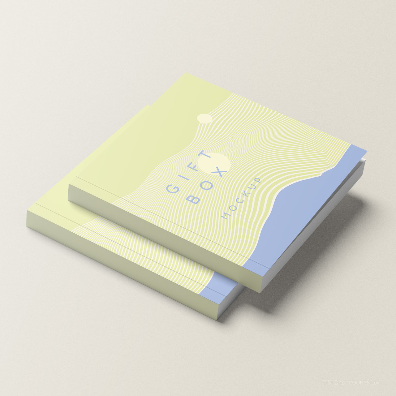 精装书籍画册封面贴图样机