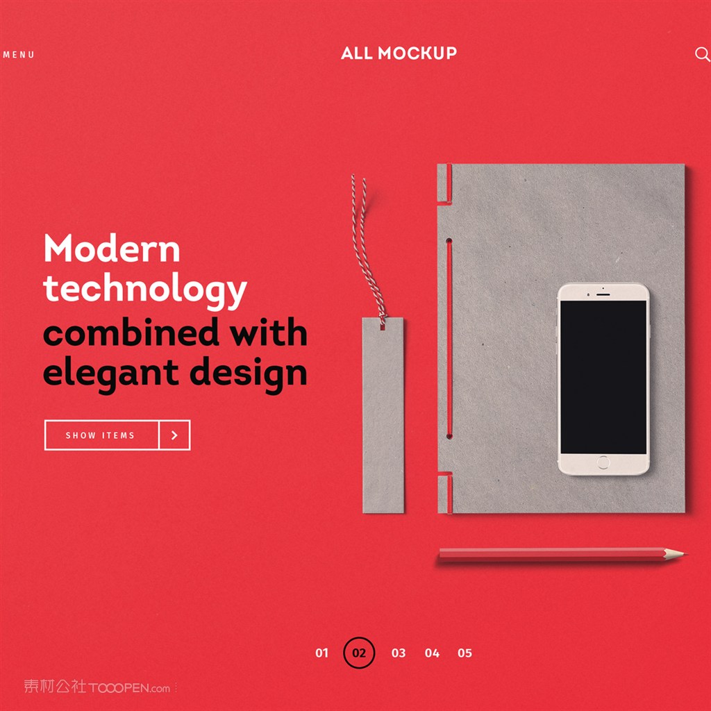 手机笔记本标签场景页面展示样机