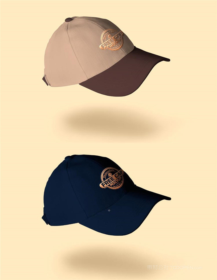 棒球帽定制广告鸭舌帽样机