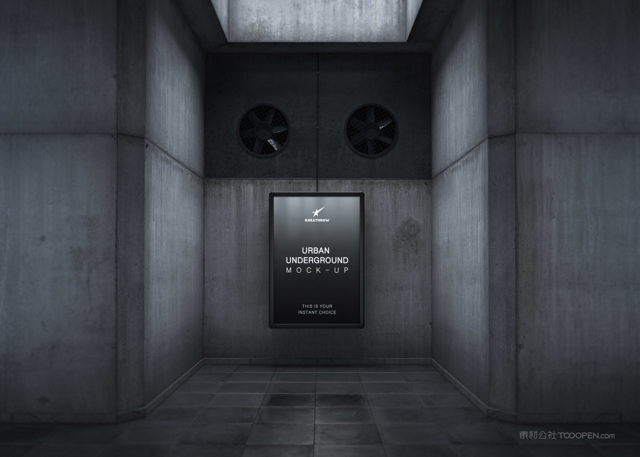 灯箱广告牌样机