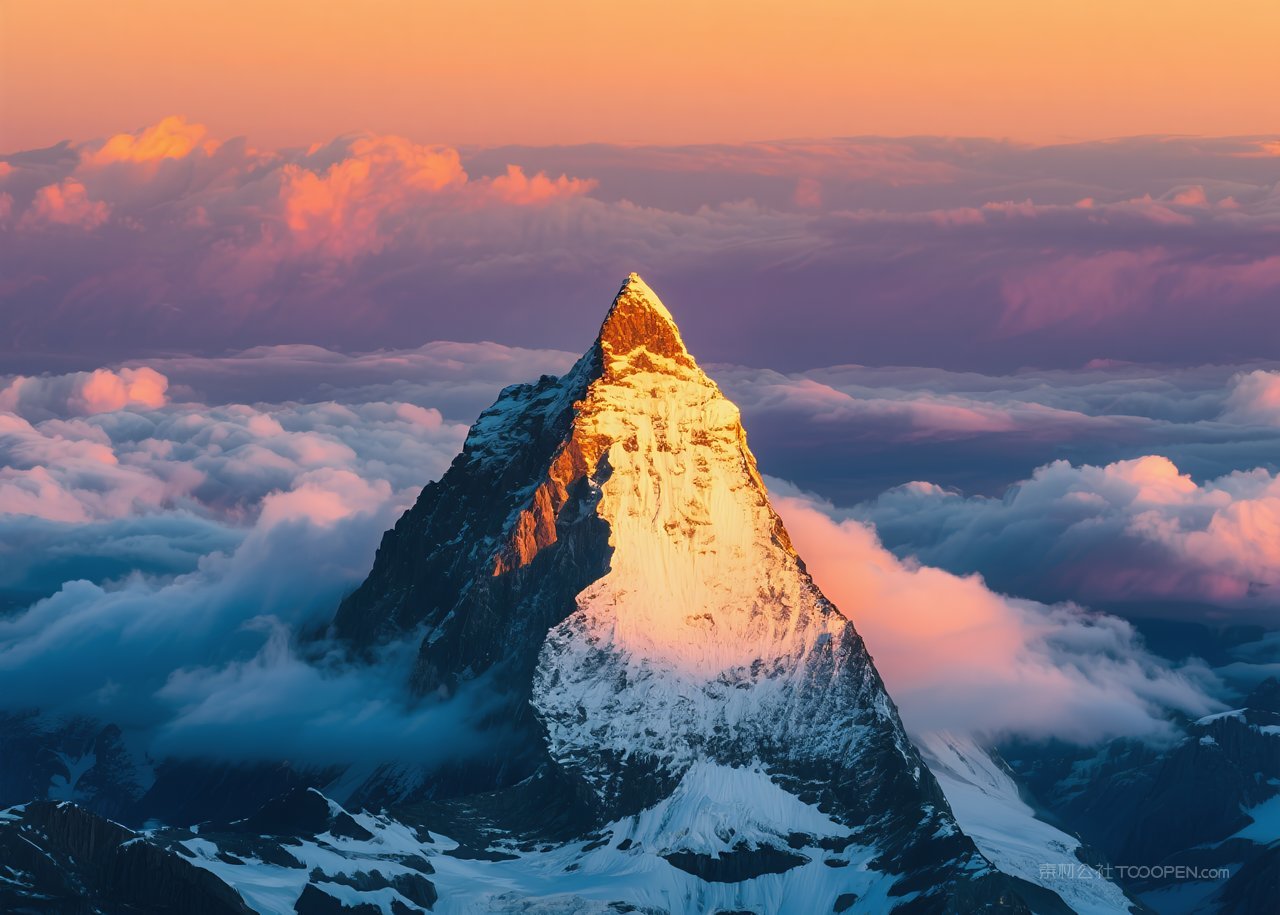 落日日落自然唯美云层天空风景云彩