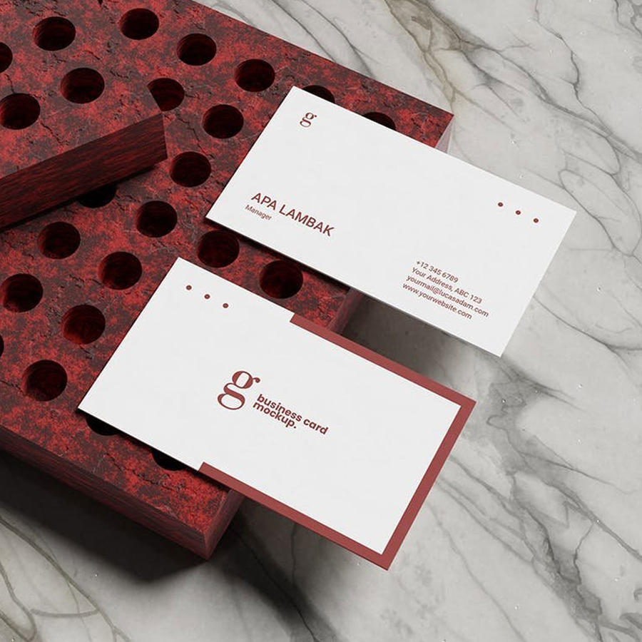 优雅的名片样机