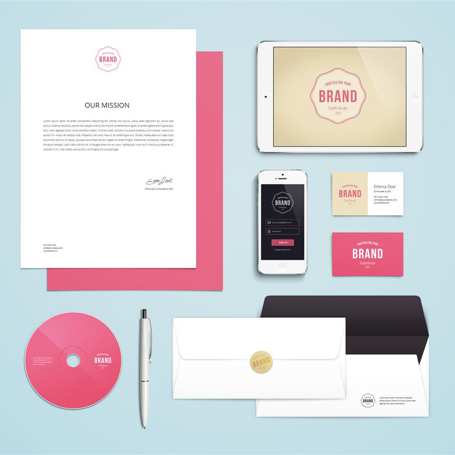 信纸ipad光盘信封卡片贺卡iphone样机