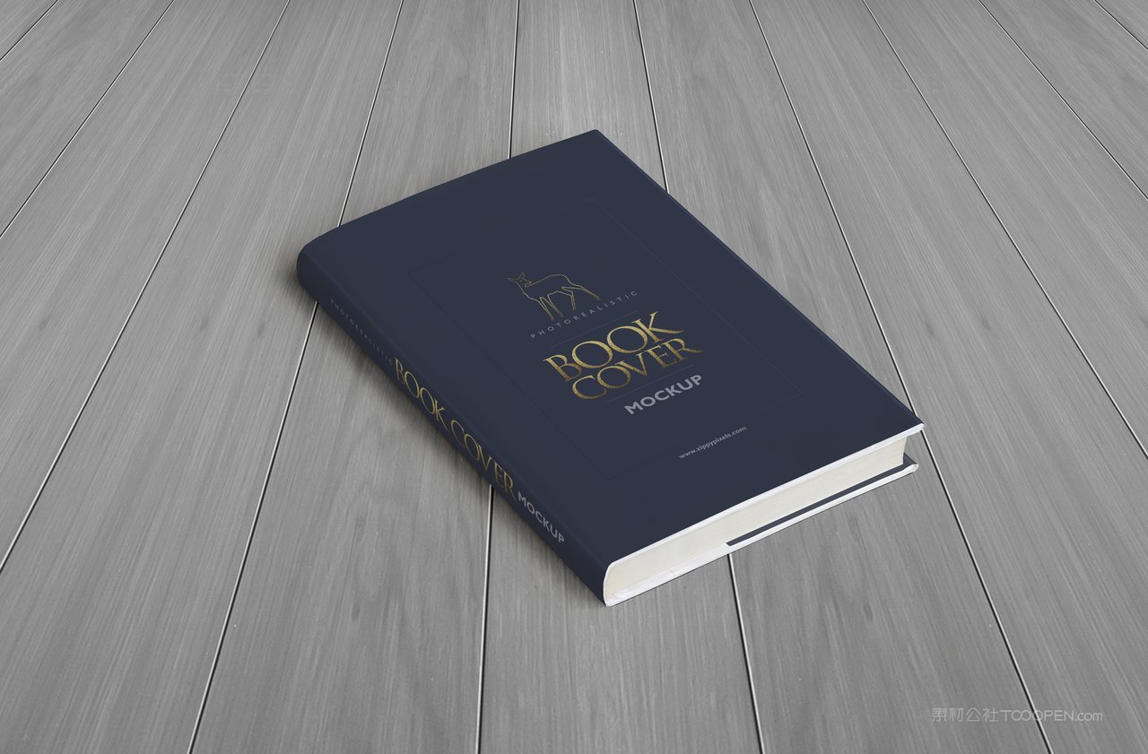 商务蓝book精装书本厚脊书籍场景样机 (9)