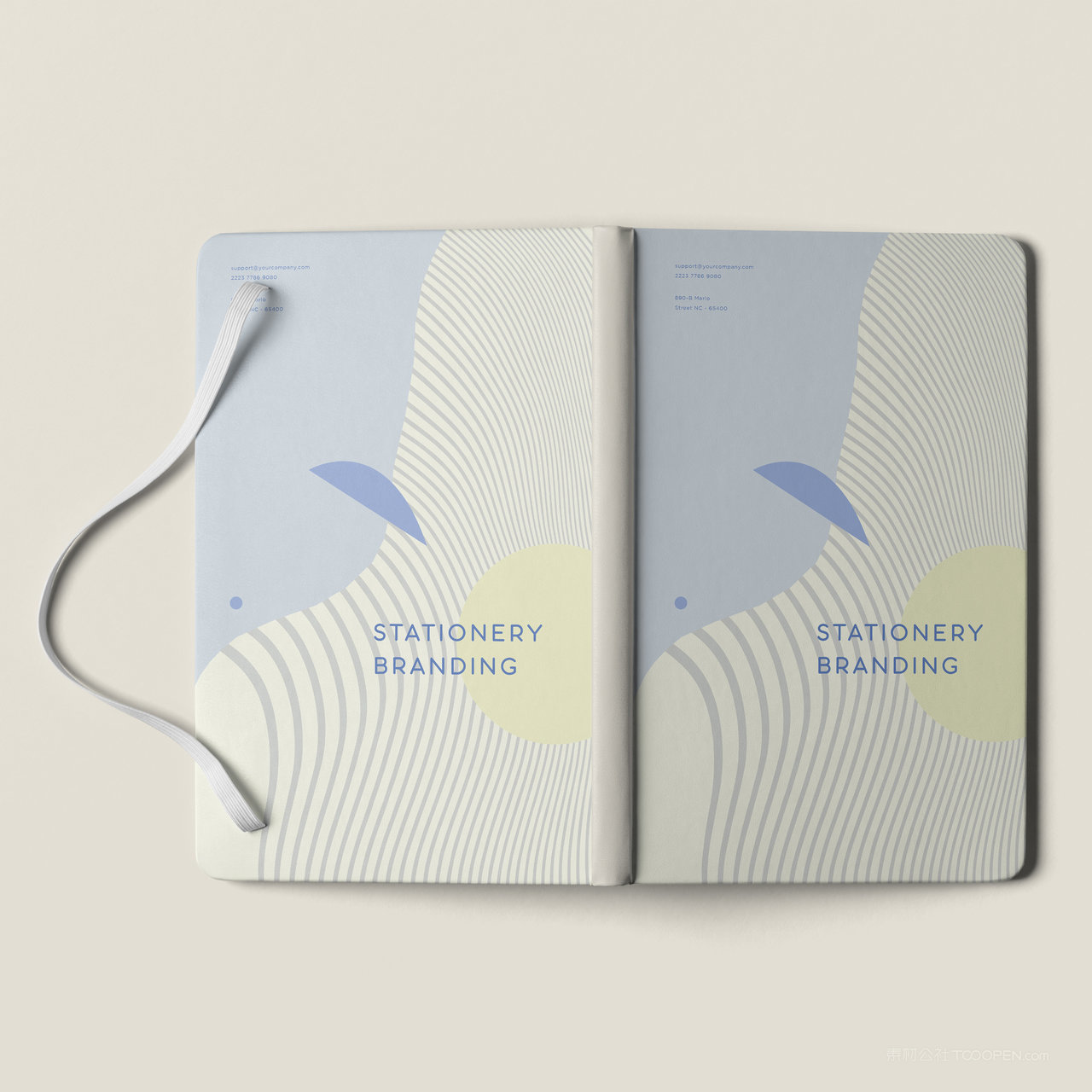 本子画册书籍封面封底贴图样机