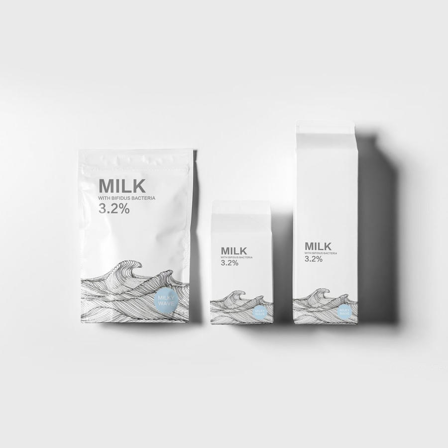 牛奶酸奶饮料包装样机