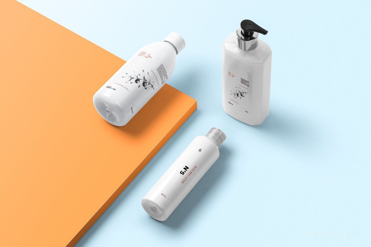 香水透明玻璃瓶精致包装样机 (29)