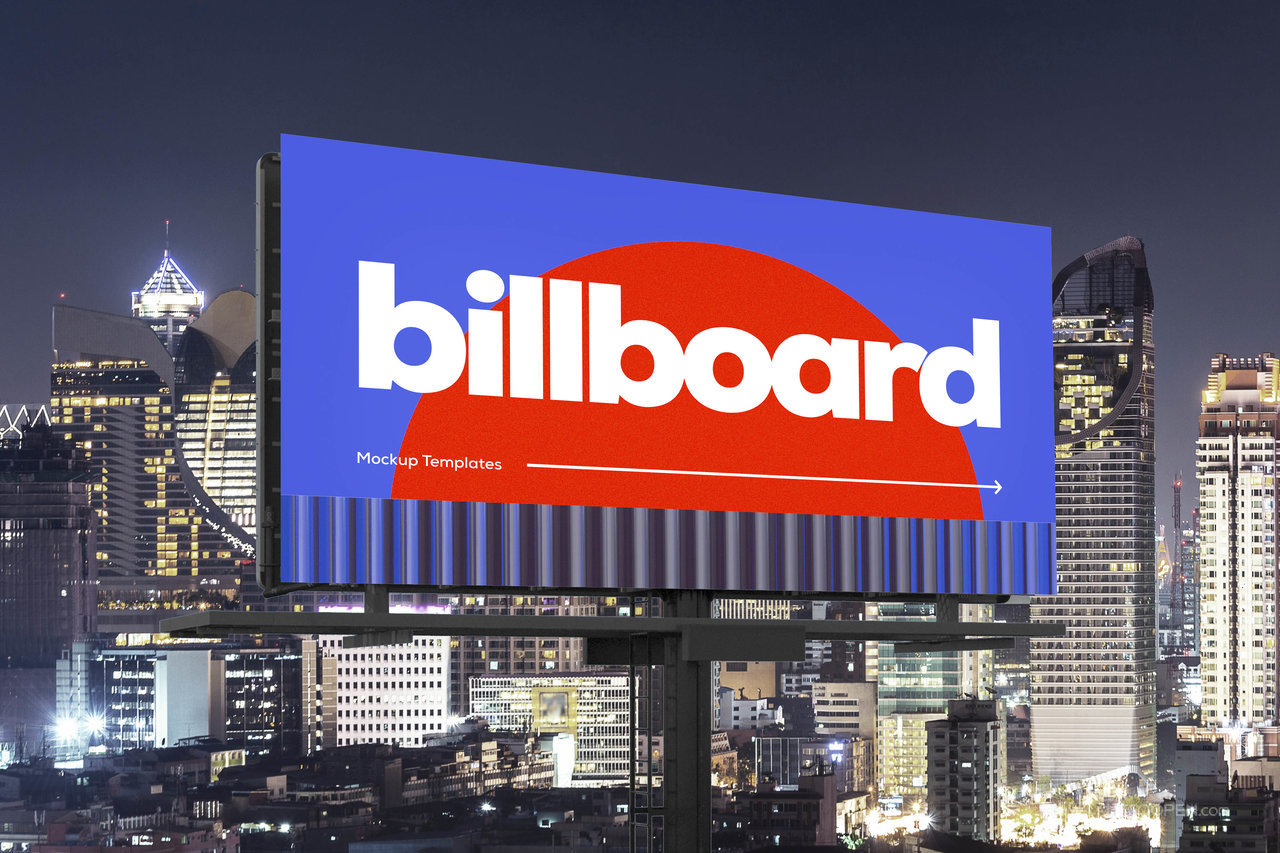 城市广告牌样机