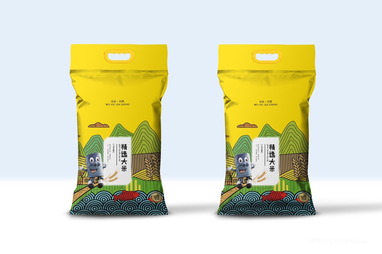 大米袋东北米食品包装袋样机 (10)