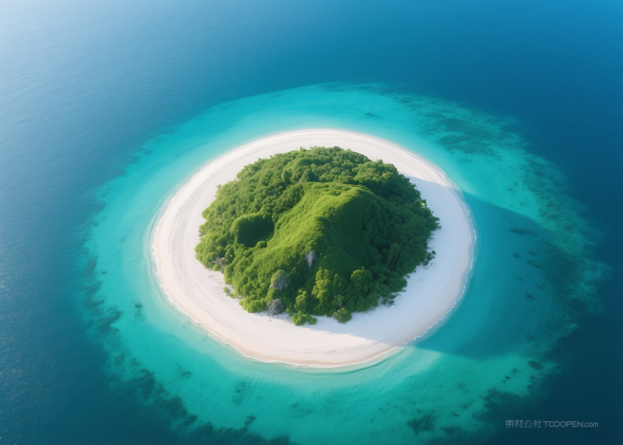 大海景观海景海滩海边天空唯美自然风景