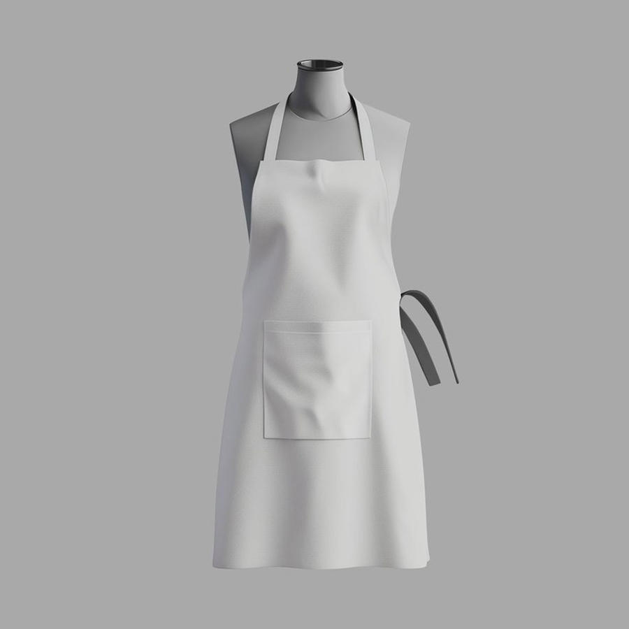 烘焙女式围裙样机