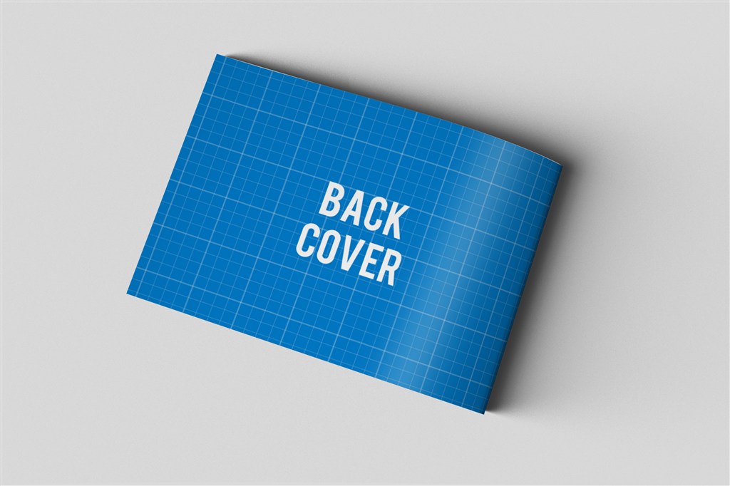 横版宣传册画册杂志封底样机