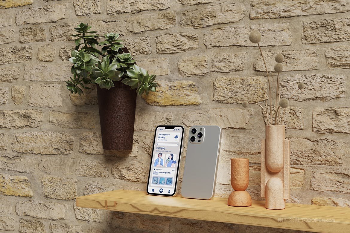 优雅场景智能手机样机