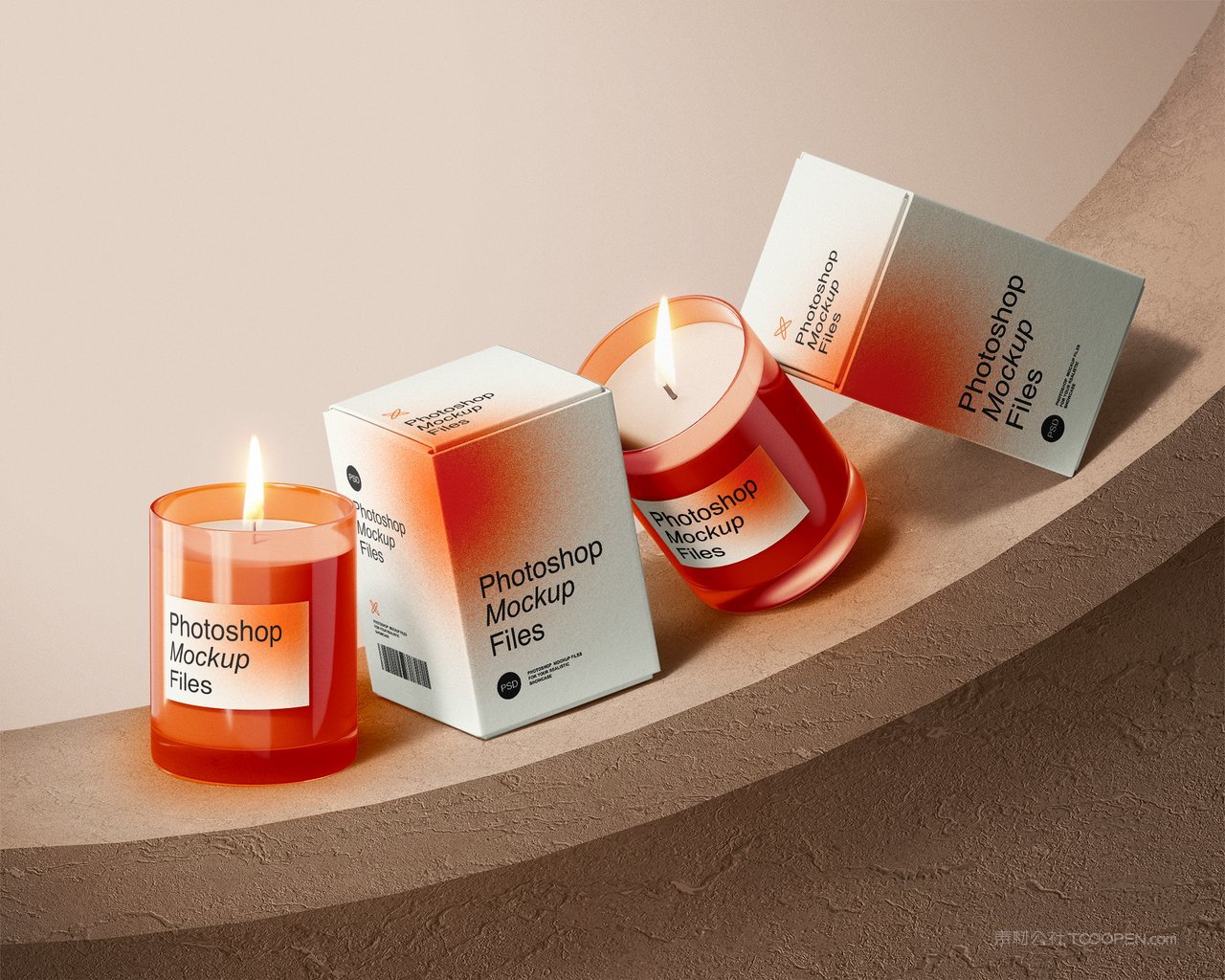 蜡烛香薰香氛居家文创产品包装样机 (2)