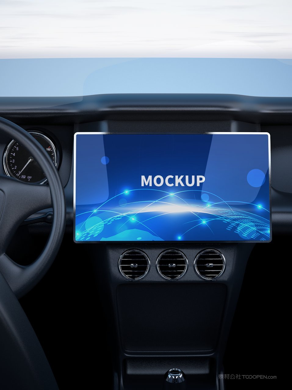 幻彩蓝色行车记录仪app界面ui样机 (10)